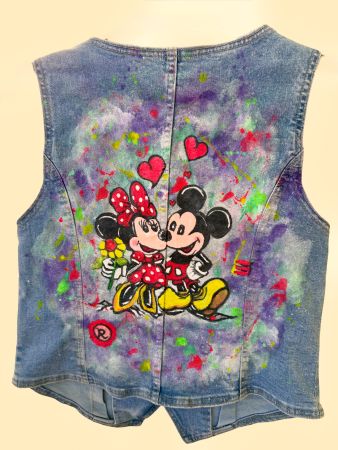 Unikat Jeans Gilet Grösse S Damen