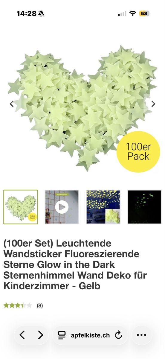 Alle Dekorationen:  Wandsticker Sterne – Gebraucht aus Hüttwilen von sar_8gj7 1