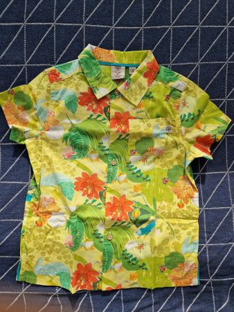 Frugi kurzarm Hemd Tropen 122/128 BIO NEU