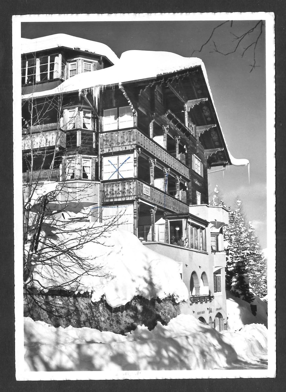 Cartoline postali: Arosa Haus Silvana – Usato da Olten venduto da clotaldi