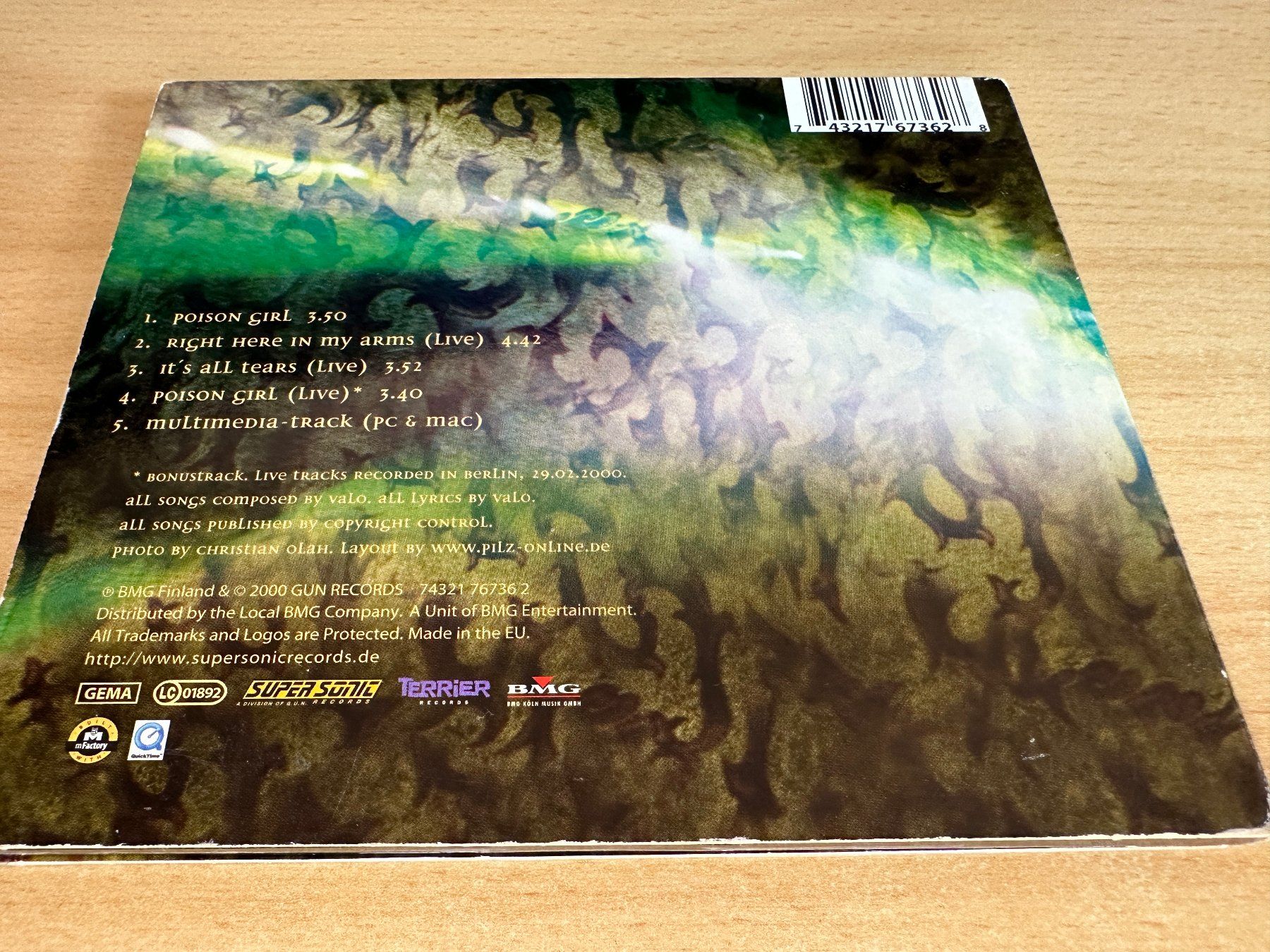 CDs: HIM – Poison Girl - Single CD – Gebraucht aus Rikon im Tösstal von Alpenmutz 1