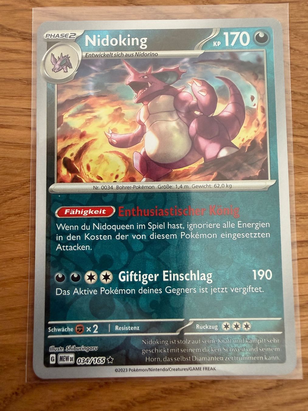 Pokémon Cartes à collectionner: Nidoking 34/165 – D'occasion à Amriswil par sim_nlb6