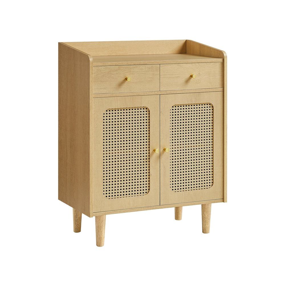 Cassettiere: Sideboard mit Türen in Rattan-Optik Boho-Stil eichenbeige – Nuovo e nell'imballaggio originale da Lachen SZ venduto da MAMORU-MOEBEL