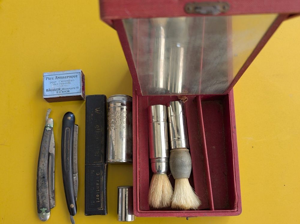 Antikes Reise-Rasier-Set, Vintage, Rarität, komplett! (Gebraucht) in ...