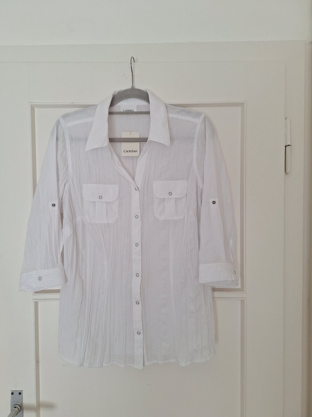 C&A Camicette: Chemisier C&A blanc taille 44 – Nuovo (secondo la descrizione) da Lausanne venduto da anta-123 3