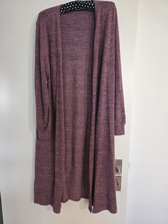 Cardigan Strickjacke Mantel Gr. 44 Weinrot Herbst Top!