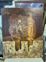 Tableau Abstrait Vintage Signé Pierre Vogel 1962. Né en 1938