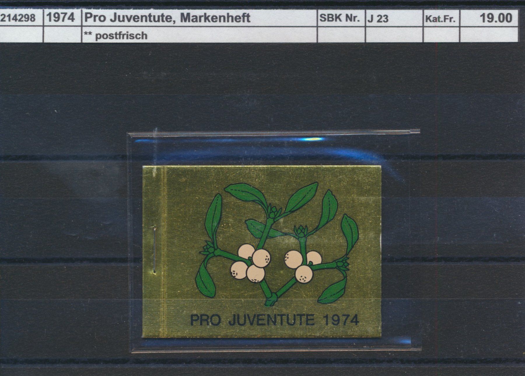 Tutti i francobolli: 1974 Pro Juventute, Markenheftchen, ** postfrisch – Nuovo (secondo la descrizione) da Winterthur venduto da Zupogeru