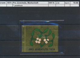 1974 Pro Juventute, Markenheftchen, ** postfrisch