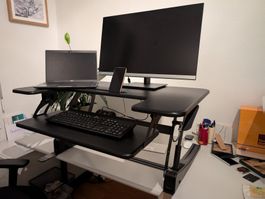 Stehpult höhenverstellbar Schreibtischaufsatz für Homeoffice
