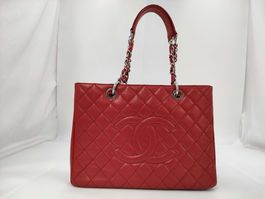 👜 Chanel Grand Shopping Tote – Rotes Kaviarleder – SHW