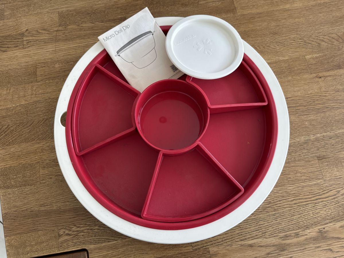 Tupperware Piatti di portata: Tupperware Servierschale Micro Del Di, Drehplatte, neu – Nuovo (secondo la descrizione) da Krauchthal venduto da Kiddy32