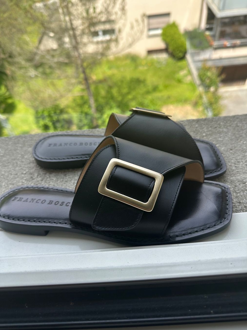 Damenschuhe: Franco Boschi Sandalette schwarz Gr 38 NEU – Neu und originalverpackt aus Luzern von gwand