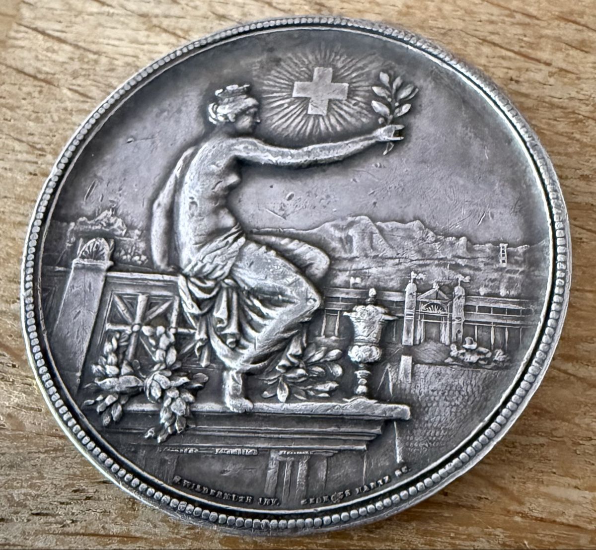 Médailles: Medaillon Eidg. Schützenfest Winterthur 1895 – D'occasion à Goldach par Messerguru 1