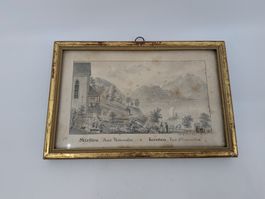 Antiker Stich Kirsiten Kant. Unterwalden