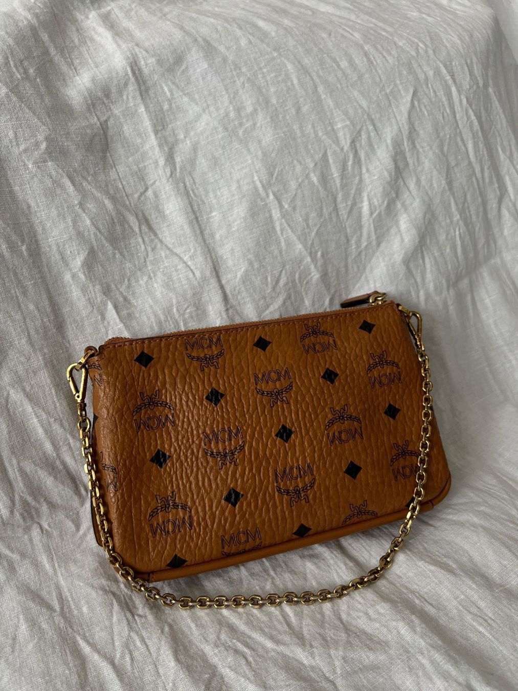 Mcm Borse da donna: MCM Umhänge-Handtasche Cognac – Usato da Biberist venduto da pin_ywg6 1