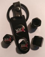 Ventilkappen Schwarz mit vxR (Opel) Logo