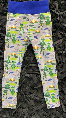 Frosch Frösche Fröschli Leggings mit Bündchen Gr. 104 Neu