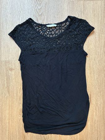 Schwangerschafts T-Shirt mit Spitze Grösse XS