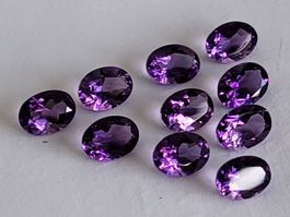 Améthystes AAA ovales 7 x 5 mm / 0.62 ct
