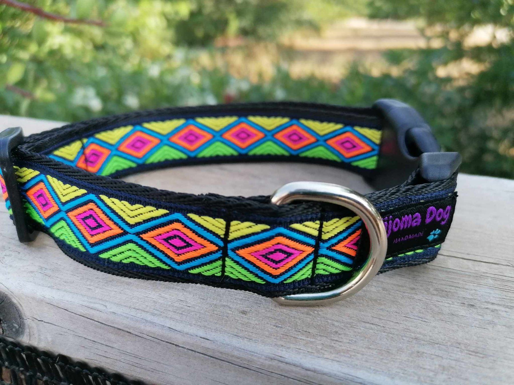Guinzagli & Collari: Hundehalsband 2,5cm breit "Kimali" handgemacht – Nuovo e nell'imballaggio originale da Grenchen venduto da KijomaDog 1