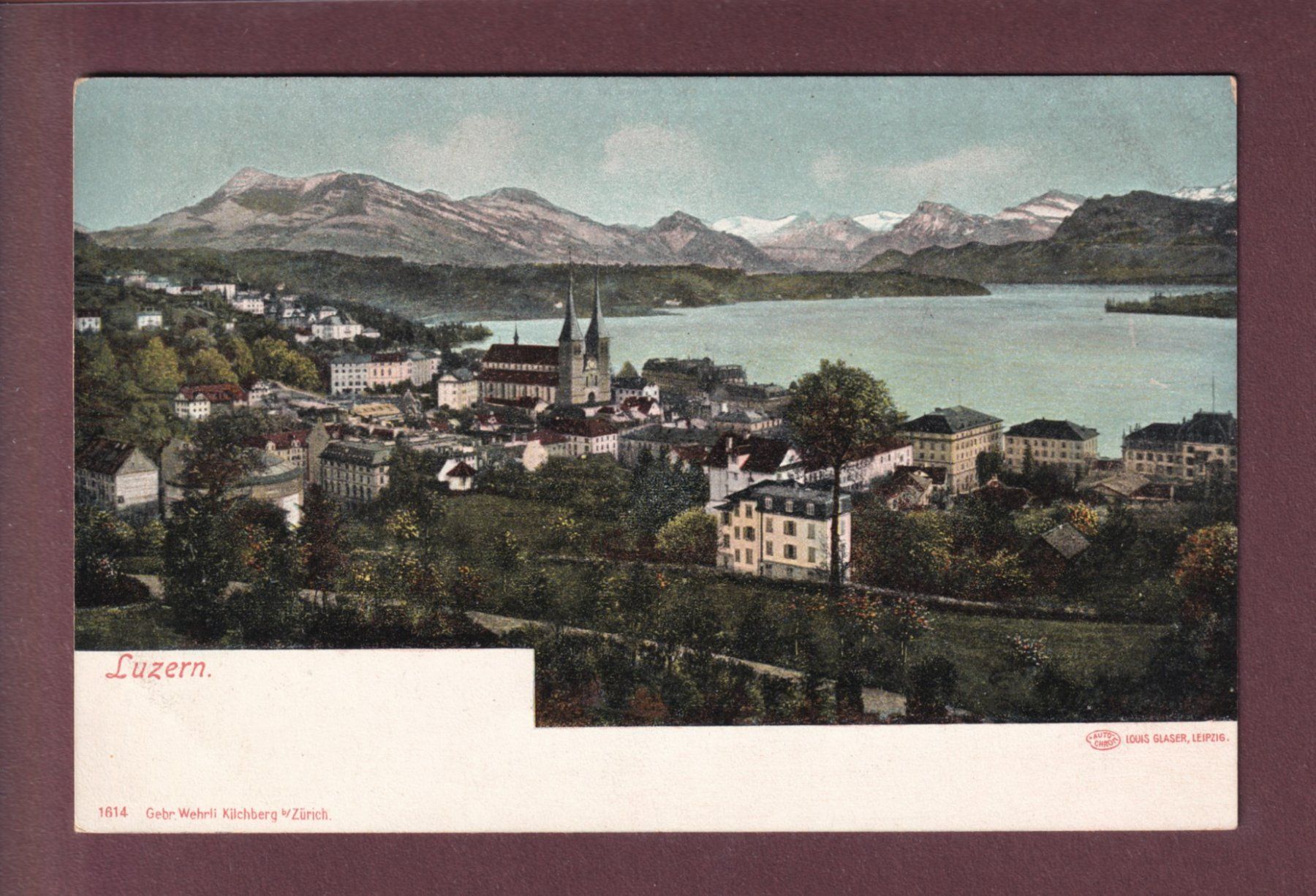 Cartes postales: LUZERN mit Hofkirche – D'occasion à Pully par nicecards