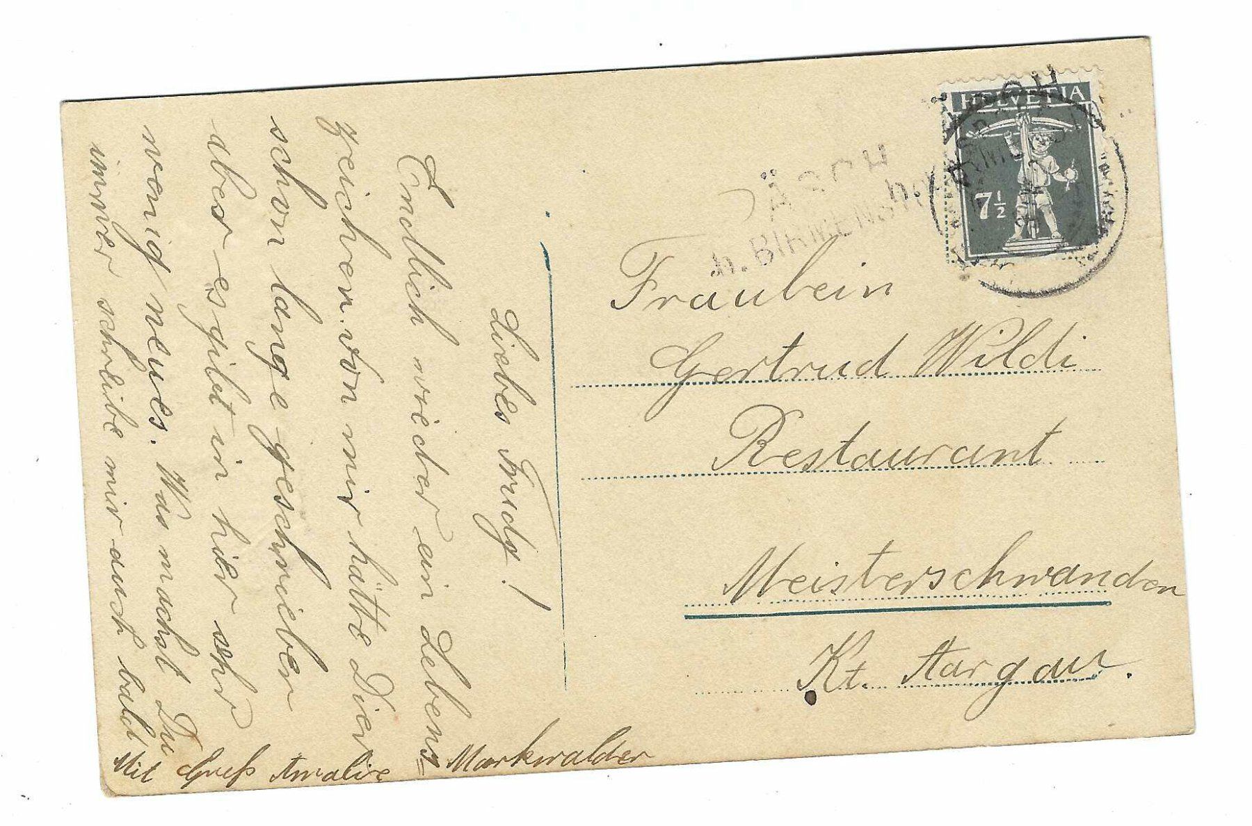 Tutti i francobolli: Stabstempel Äsch b. Birmenstorf sm – Usato da Aarau venduto da fussball-fussball