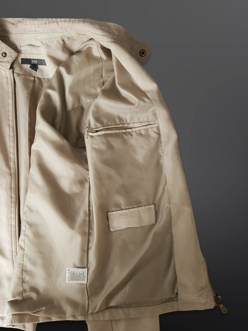 Jacken: TCM Herren Jacke Gr. L Wildlederoptik beige – Gebraucht aus Suhr von Restwert_Suhr 6