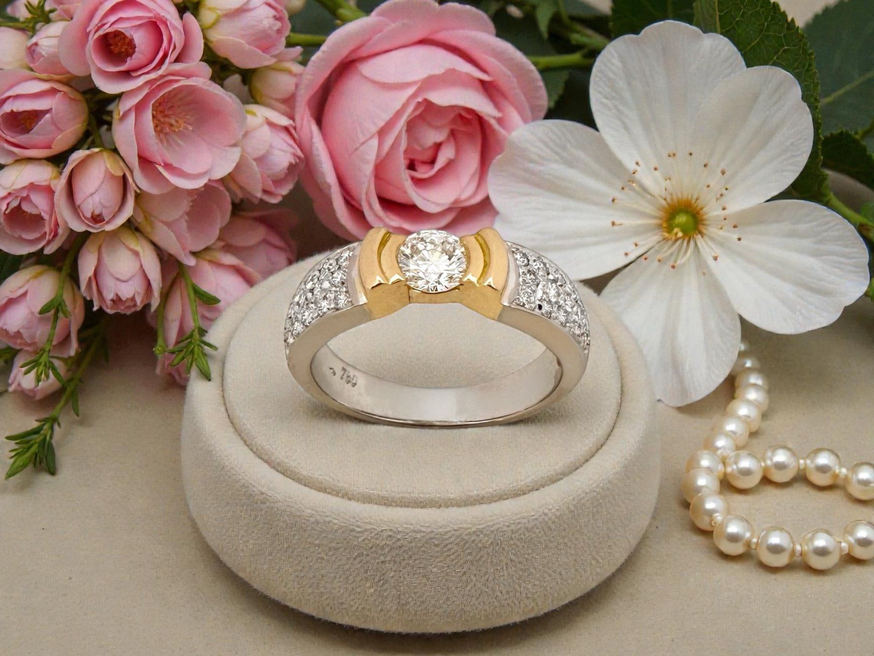 Ringe: ROMER AG, Winterthur. Diamant - Ring, ca. 0.75 ct – Gebraucht aus Zuzwil SG von artimmo