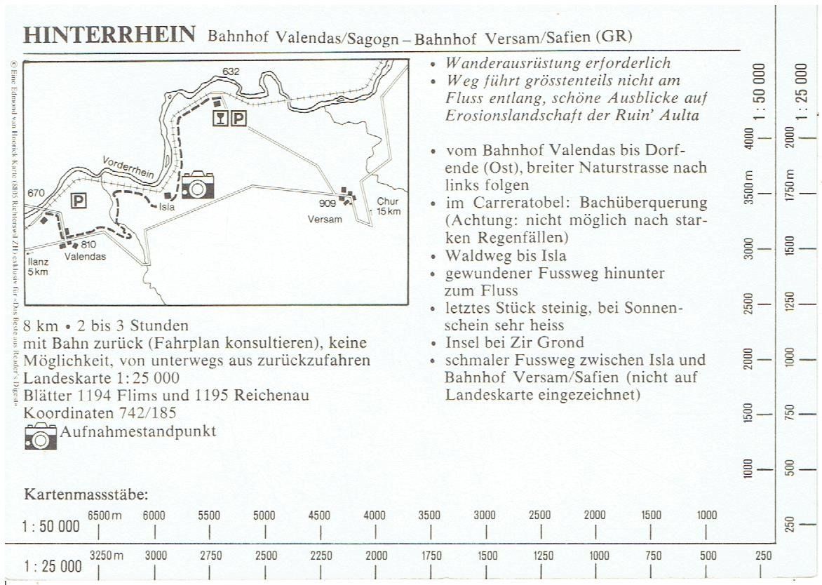 Cartoline postali: Rheinschlucht – Usato da Flims - Dorf venduto da Stagediver 1