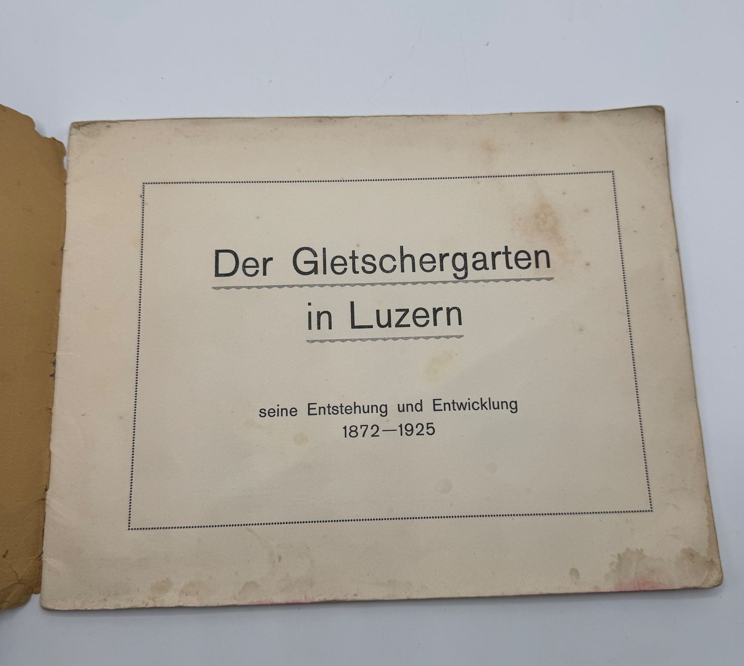 Libri: Original Gletschtergarten Luzern 1872-1925 – Usato da Sachseln venduto da BONATI01 2