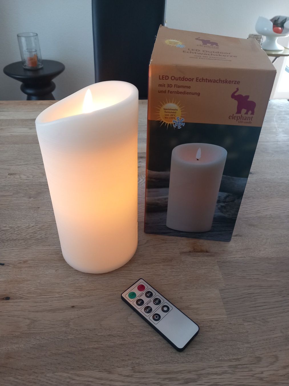 Candele: LED Echteachskerze von elephant – Nuovo e nell'imballaggio originale da Thun venduto da Beas-Allerlei