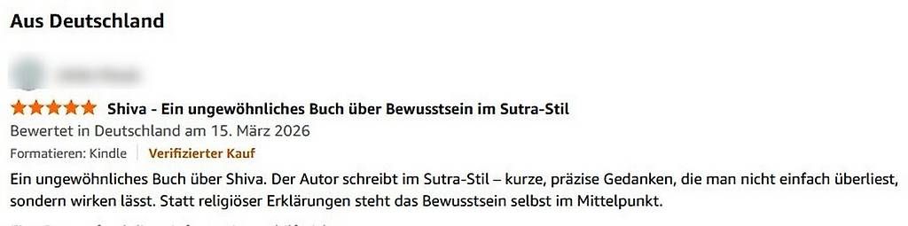 Libri: Shiva  Das formlose Bewusstsein / Taschenbuch – Nuovo e nell'imballaggio originale da Basel venduto da Shankar 1
