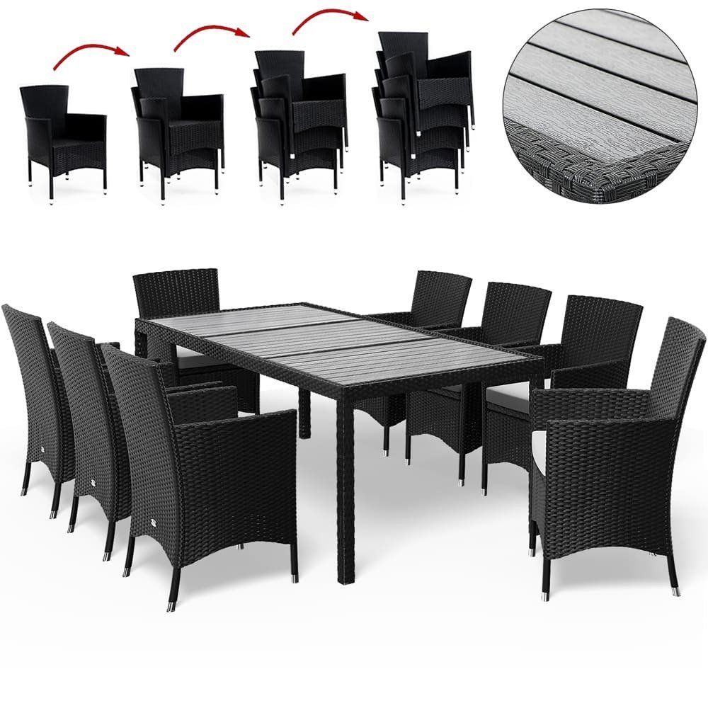 Set de table et chaises: Polyrattan Sitzgruppe 9 teilig – Neuf avec emballage d'origine à Winterthur par aredo 8