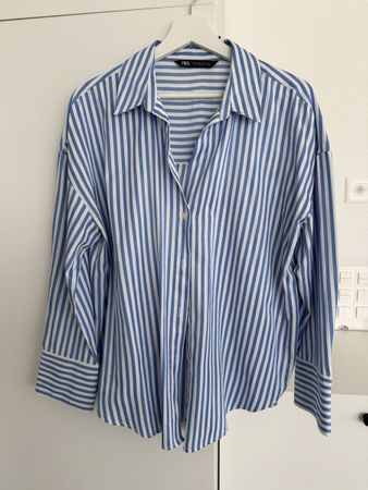 Hemdbluse Zara Gestreift