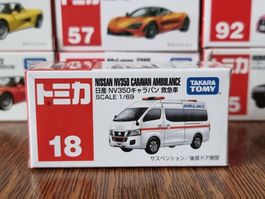 Tomica #18 Nissan NV350 Caravan Ambulance