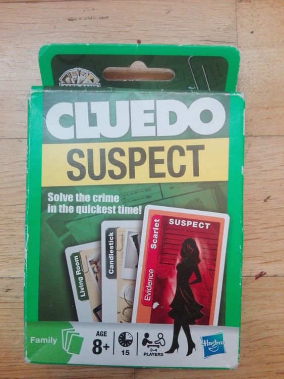 Cluedo Suspect (Card Family Game) >english