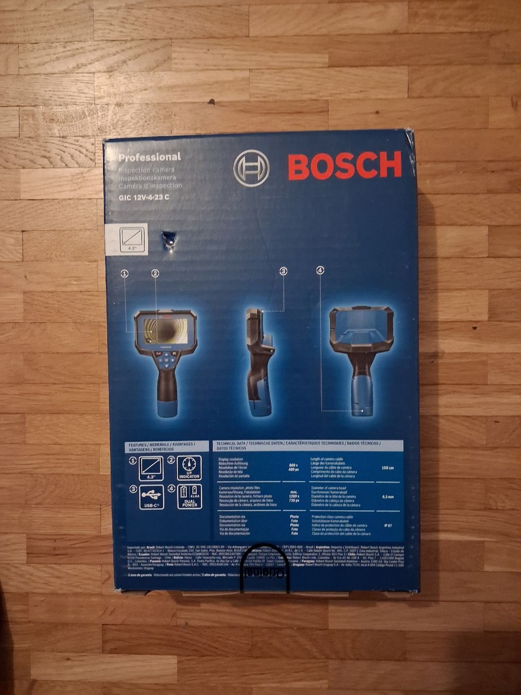 Fotocamera: Telecamera d'ispezione professionale Bosch GIC 12V-4-23 C – Nuovo e nell'imballaggio originale da Jona venduto da api_sdn2 1
