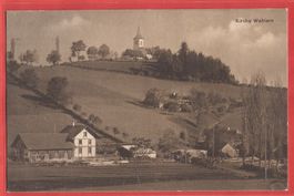 Wahlern bei Schwarzenburg - schöner Bahnpost-Stempel 1911