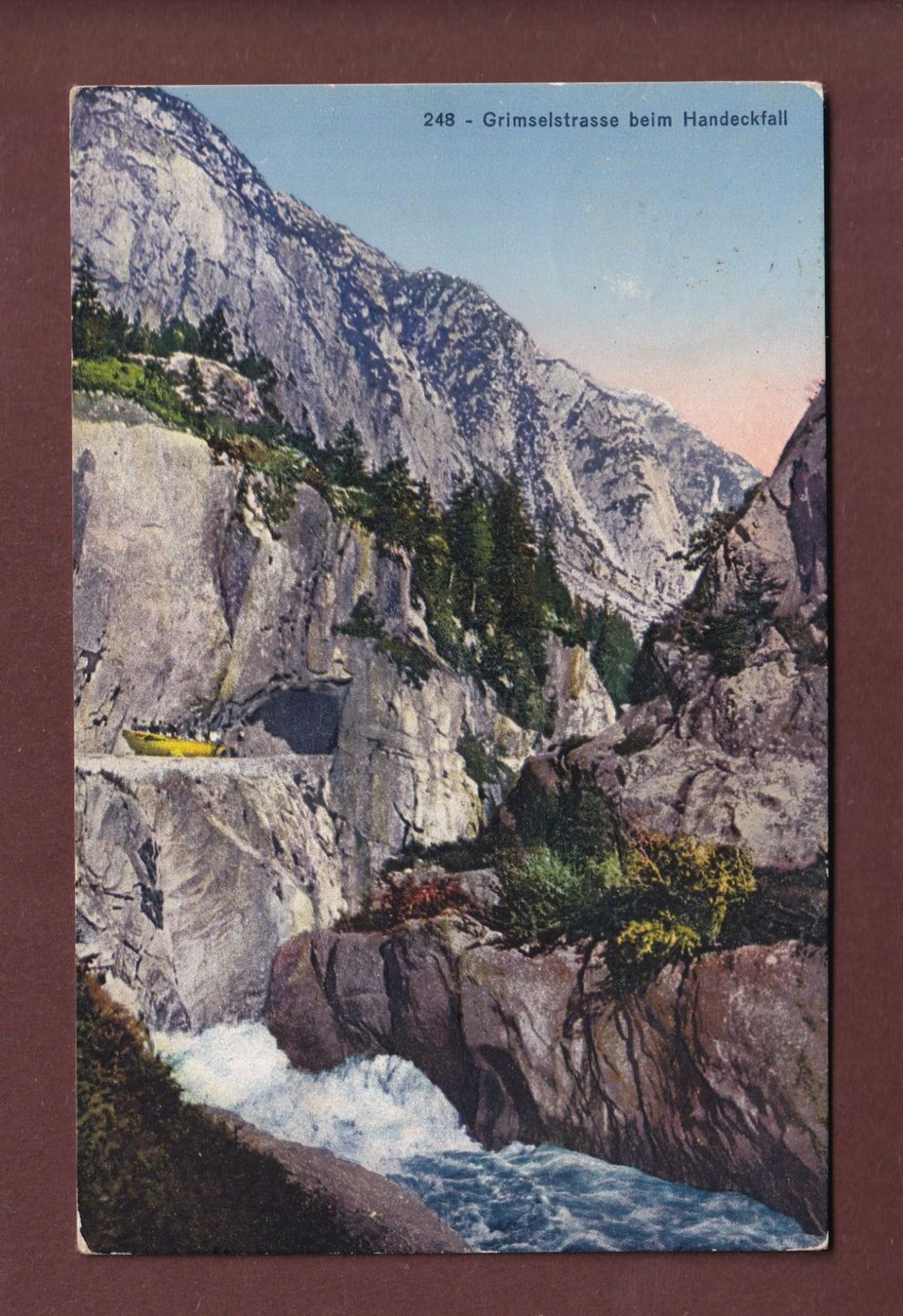 Cartoline postali: GRIMSELSTRASSE beim Handeckfall – Usato da Pully venduto da nicecards-shop