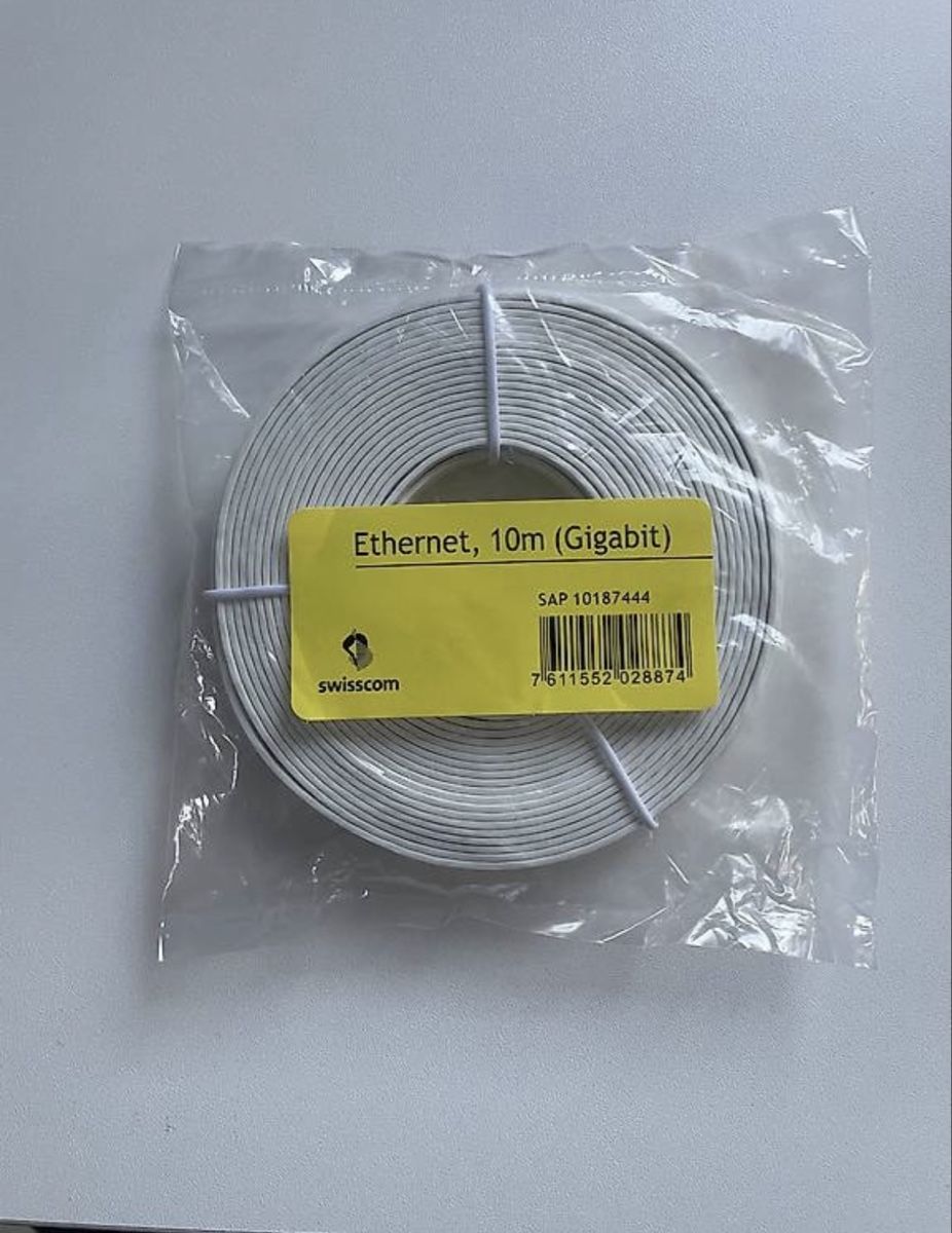 Swisscom Kabel: Câble ethernet de 10m – Neu und originalverpackt aus Fully von ame_5nl5