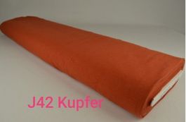 Baumwolljersey Kupfer Uni