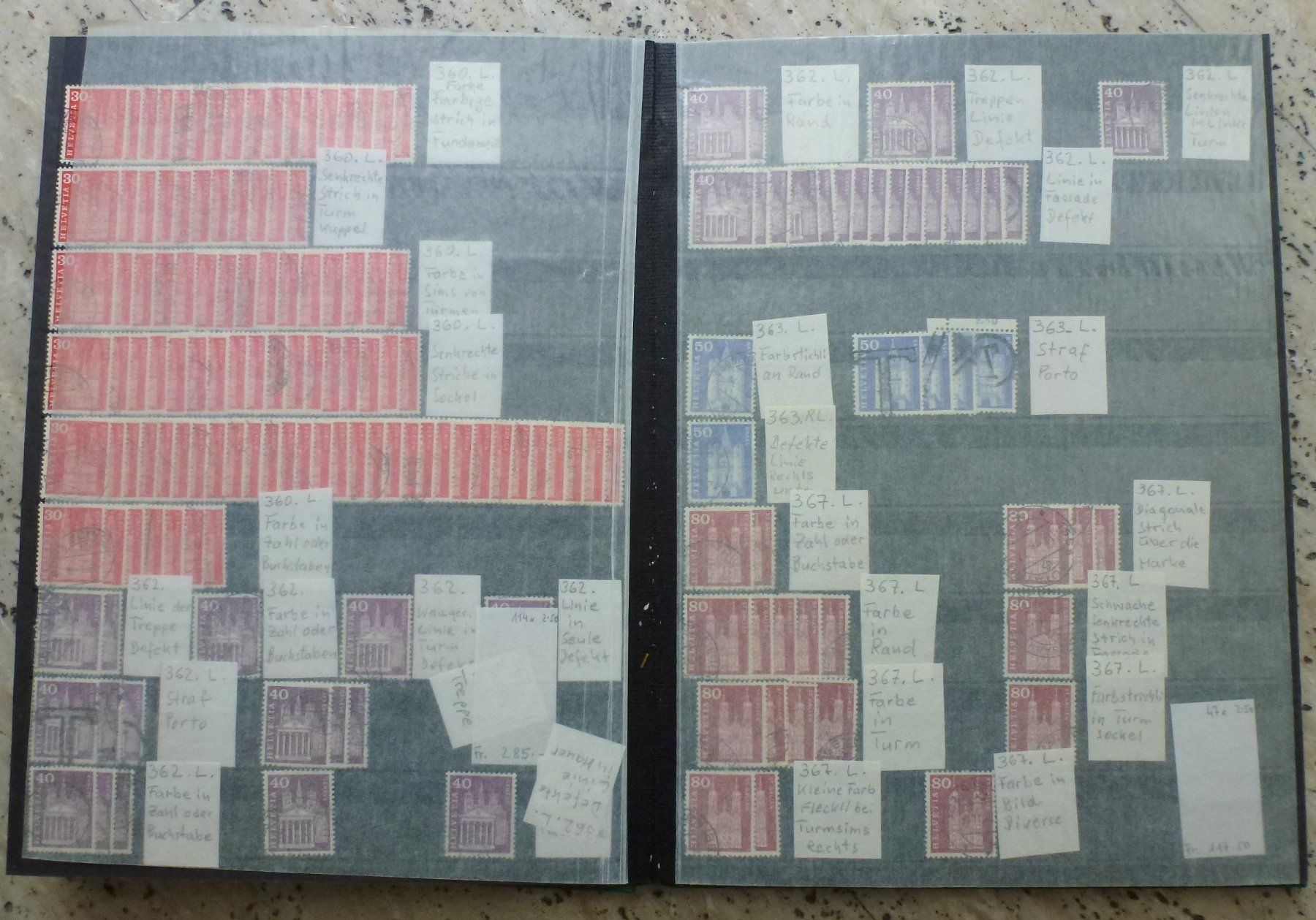 Tutti i francobolli: Abarten Sammlung ab 1949 in Album – Usato da Walkringen venduto da Casablanca777 2