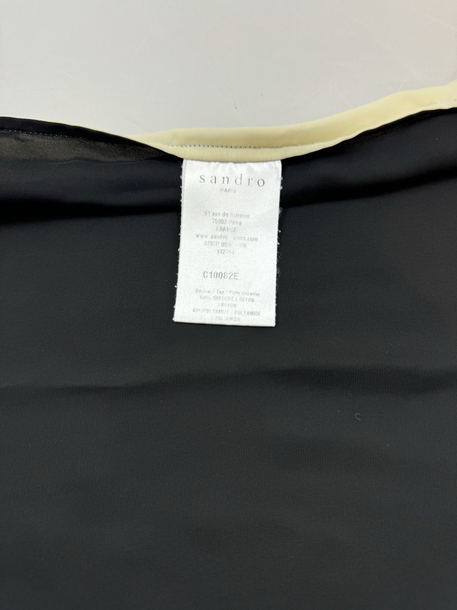 Sandro Tops: Sandro Paris Lace Top, Size 36 Black/Cream – Gebraucht aus Hurden von rac_wyf8 8