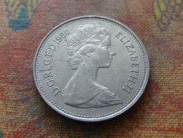 ROYAUME-UNI  5 Pence  1980