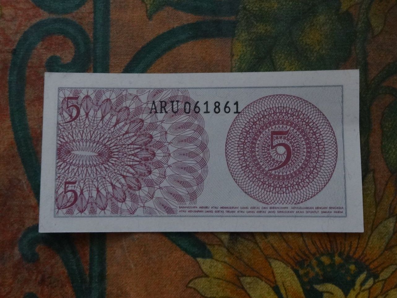 Banconote: INDONESIE  5 Sen  Billet – Usato da Romanel-sur-Lausanne venduto da Swift13 1