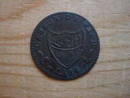 (P2) Vaud 2 1/2 Rappen 1816