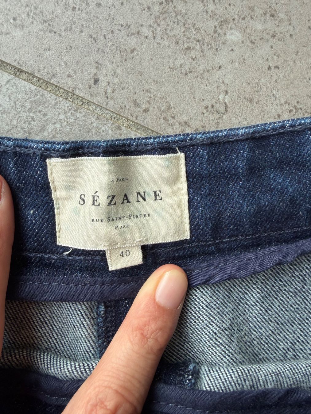 Sezane Jeans: Pantalon Marino Sézane – Usato da Courchapoix venduto da Gess01 2