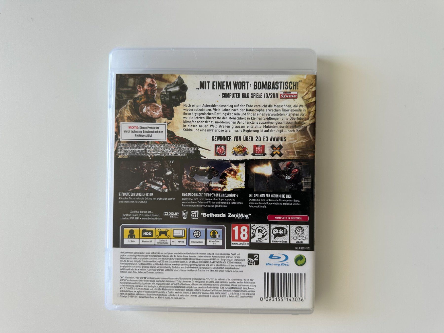 Sony Giochi: Rage, Sony Playstation 3, PS3 – Nuovo (secondo la descrizione) da Couvet venduto da nay_prh5 2