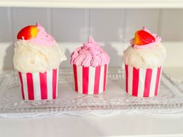 Süsse Deko Cupcakes, 3er Set, Deko für Ihr Zuhause